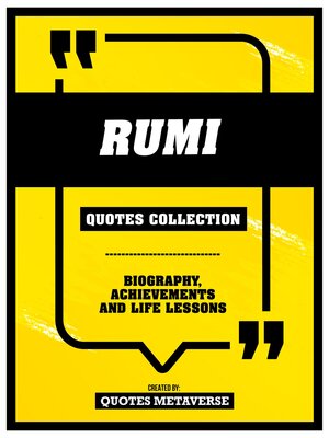 cover image of Rumi--Quotes Collection